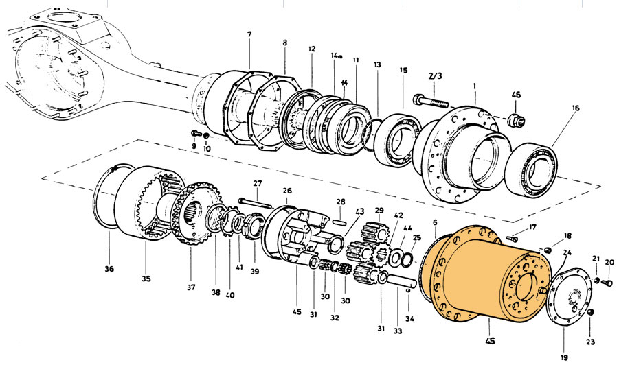 SINOTRUK HOWO Wheel Rim Planetary Carrier Assembly AZ9231340329+001