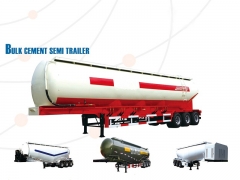 New Design Cement Bulk Trailer With Reasonable Price, Powder Tank Semi Trailer, Cement Tank Truck Trailer