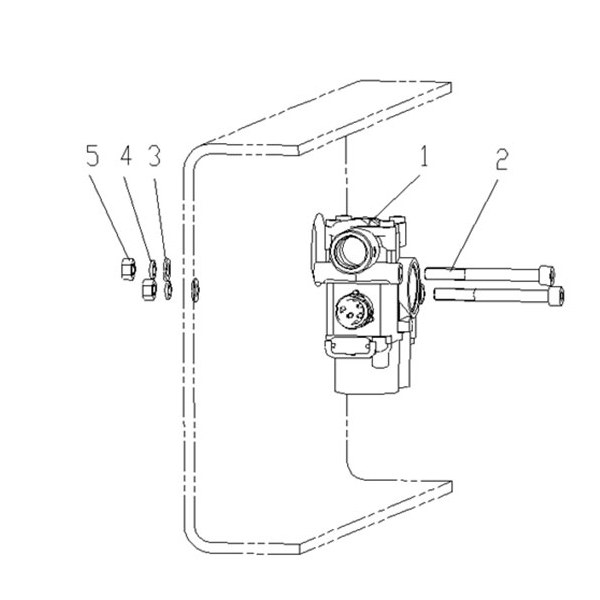 Conjunto de válvula de solenoide ABS (piezas del eje delantero)